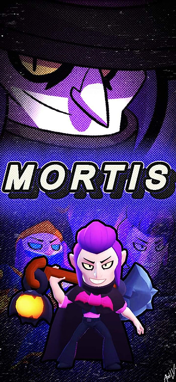 Brawl Stars Mortis, electric blue, magenta, Vampiro, Mitico, Brawl Stars HD phone wallpaper