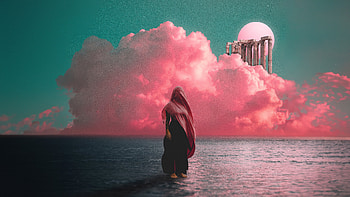 Veiled Girl The Blush Of Mystery, artist, artwork, digital-art, behance HD wallpaper