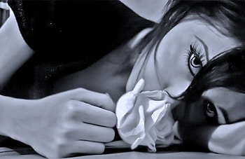 White rose, sexy, rose, mosel, girl HD wallpaper