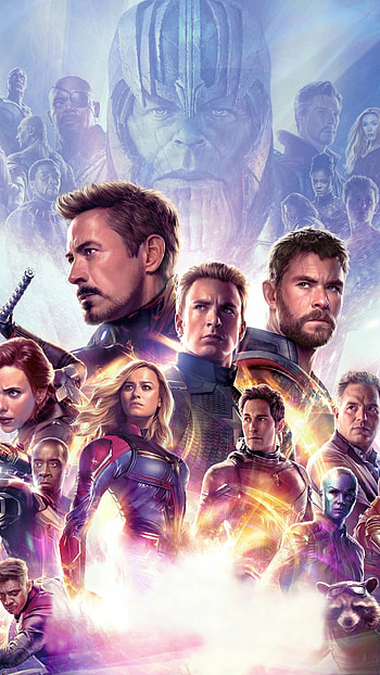 Avengers, Blockbuster movie, Heroes unite, Exciting climax HD phone wallpaper