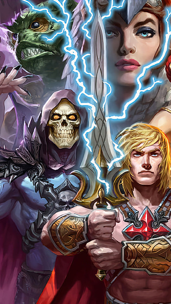 He-Man (Comics), by AlphaCoders, Character portrait, Dynamic composition HD phone wallpaper