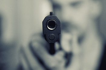 Pistol, gun, close up, blur HD wallpaper