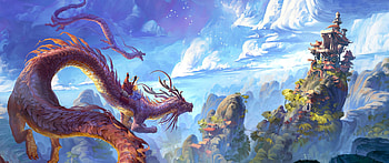 Fantasy Chinese Dragon, Dragon Dual Screen HD wallpaper