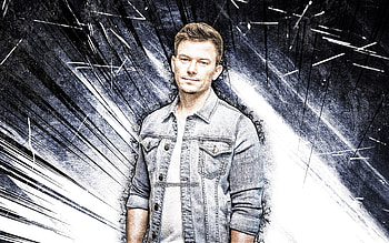 Fedde Le Grand, grunge art, music stars, Dutch DJs, superstars, gray abstract rays, Fedde Le Grand HD wallpaper
