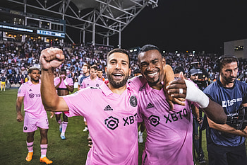 Inter Miami CF Victory Celebration, Jordi Alba, Inter Miami CF, Sports HD wallpaper