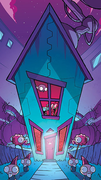 Invader ZIM, Artistic backgrounds, Cartoon brilliance HD phone wallpaper