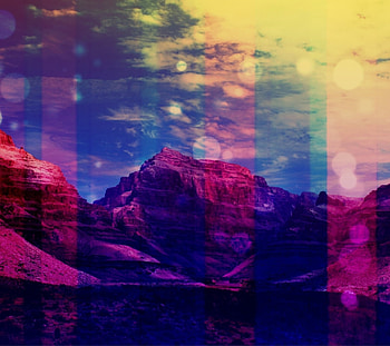 Pinkish Mountains, clouds, pink, sky, mountains HD wallpaper