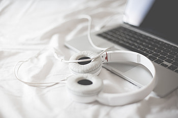 Music, Apple, Heads, Notebook, Laptop, Macbook HD wallpaper