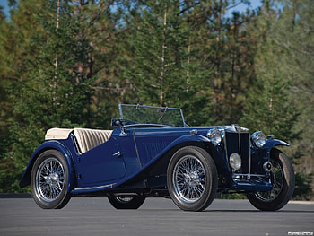 mg tc, road, convetible, mg, tree HD wallpaper