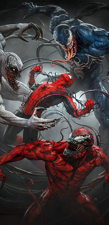 Venom Verse, , red, art, marvel, Motorola, carnage, Spiderman HD phone wallpaper