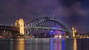 Sydney Harbour Bridge, Engineering marvel, Scenic backdrop, Travels HD wallpaper