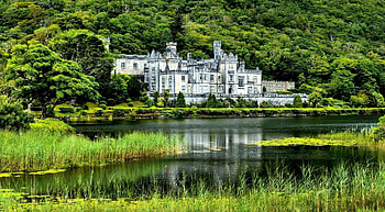 Kylemore Abbey, Irish Castle HD wallpaper