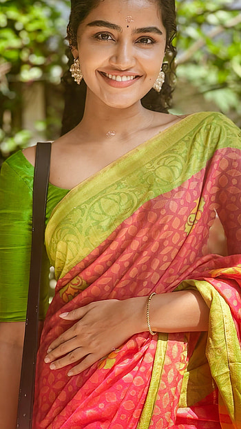 Anupama parmeshwaran, malayalam actress, saree beauty HD phone wallpaper