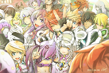 Full Elsword gang x3, aisha, elsword, anime, chung HD wallpaper