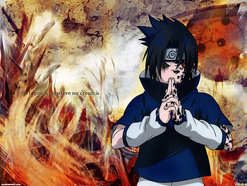 sasuke uchiha, naruto, team kakashi HD wallpaper