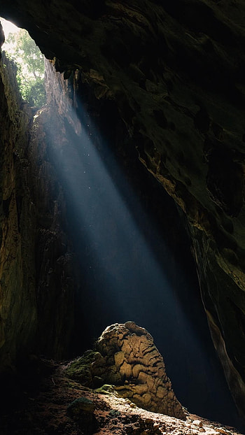Cave, Cave Hole HD phone wallpaper