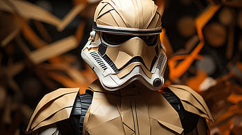 Star Wars Origami Stormtrooper, stormtrooper, origami, movie, Star Wars HD wallpaper