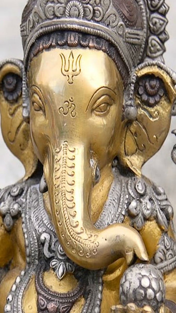 3d Ganesh, Silver HD phone wallpaper