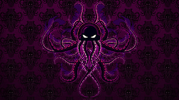 Purple Octopus Art, octopus, purple, artist, digital-art HD wallpaper