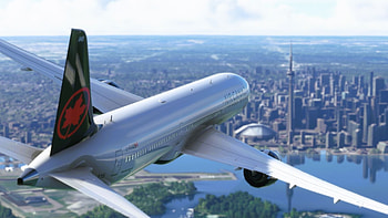 Air Canada 787-10, Microsoft Flight Simulator HD wallpaper