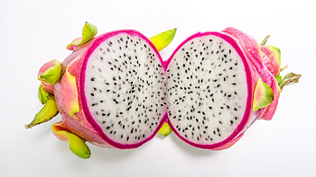 Dragon Fruit, Close-up shot, Vibrant colors, Detailed texture HD wallpaper
