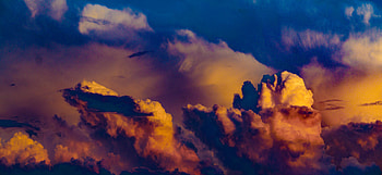 Clouds, pillar of clouds, sky, storm HD wallpaper