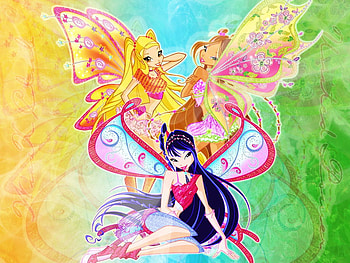 Stella,Flora & Musa of winx club, musa, stella, flora, believix HD wallpaper