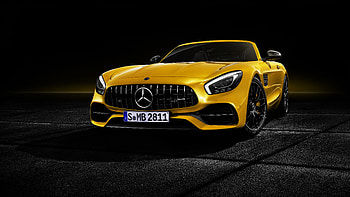 Mercedes-AMG GT C Roadster, 2018, front HD wallpaper