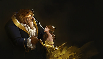 Beauty and the Beast, Artwork, movies, Majestic visuals HD wallpaper