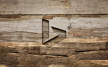 Bing wooden logo, , wooden backgrounds, brands, Bing logo, creative, wood carving, Bing HD wallpaper