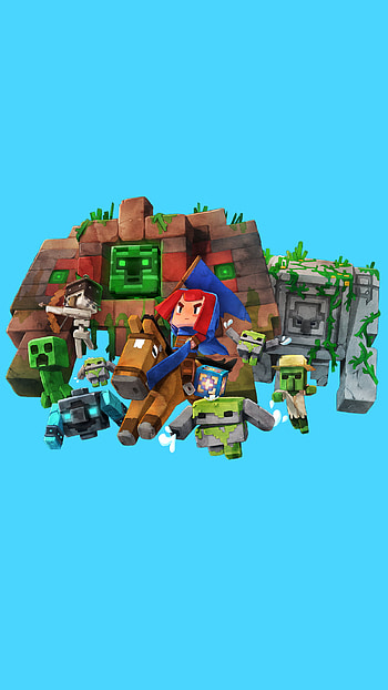 Minecraft Legends - The Heroes, video game, Minecraft Legends, Minecraft, adventure HD phone wallpaper