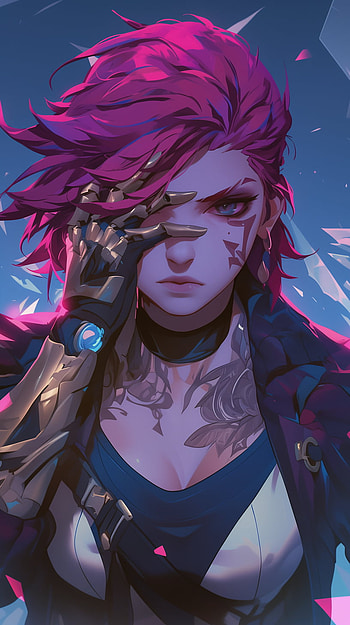 VI from Arcane: Stunning for League of Legends Fans, TV Show, Arcane, VI (League Of Legends) HD phone wallpaper