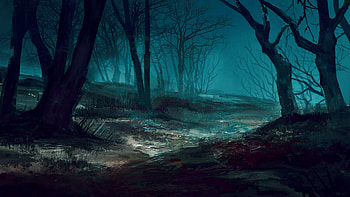 the dancing trees HD wallpaper