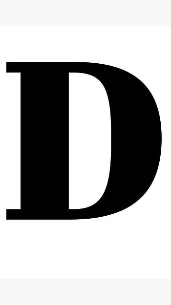 D Name, Black Letter HD phone wallpaper