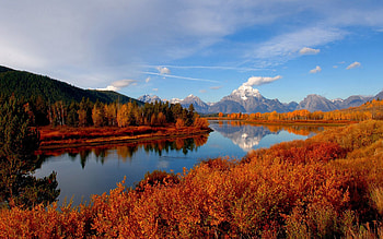 Nature, Rivers, Sky, Autumn HD wallpaper