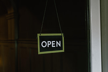 Words, Inscription, Plate, Nameplate, Sign, Signboard, Open, It's Open HD wallpaper