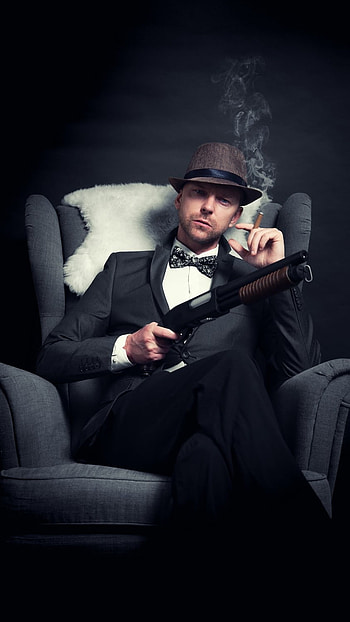 Mafia King, Sitting On Chair, boss HD phone wallpaper