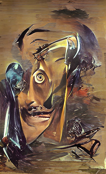 Dali selfie, Portrait, Salvador, Self HD phone wallpaper