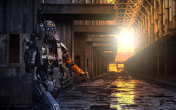 Chappie as a gangster HD wallpaper