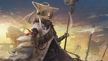 Suzuran Arknights HD wallpaper