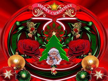 Happy Holidays, eye candy, abstract, 3d, fractal, collage HD wallpaper