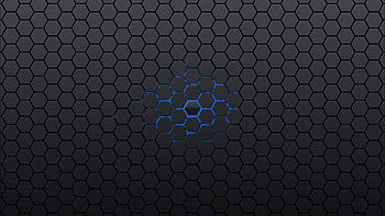 Black and Blue Abstract . . Hexagon , Honeycomb , Abstract, Blue Gray Black Abstract HD wallpaper