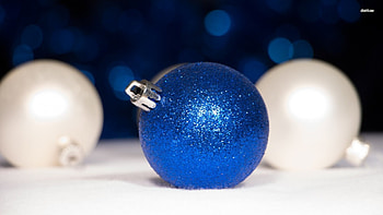 Blue Christmas Decorations, , Christmas, Decorations, Blue HD wallpaper