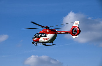 Sky, Miscellanea, Miscellaneous, Flight, Helicopter, Ambulance HD wallpaper