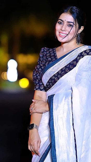 Poorna kasim, telugu actress, , saree beauty HD phone wallpaper
