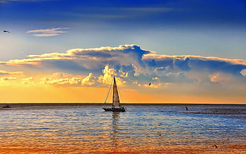 Sailing nature, landscape, , better HD wallpaper