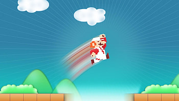 mario bross 2D games jump . HD wallpaper