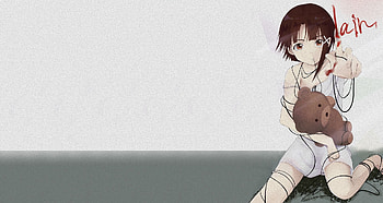 Lain Iwakura, Serial Experiments Lain, Anime, Teddy Bear HD wallpaper
