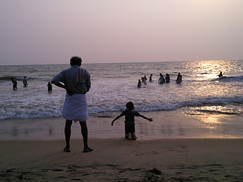Kerala, nice beach, beach HD wallpaper