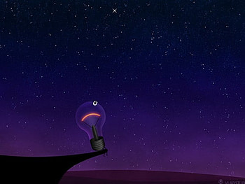 Light Bulb, other, purple HD wallpaper